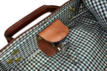 Load image into Gallery viewer, Vintage 2001 Ghurka Marley Hodgson No. 173 SHEATH Chestnut Vintage Leather 38 Bi-Fold 2-3 Suit Garment Bag