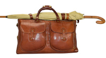 Load image into Gallery viewer, Vintage Ghurka Marley Hodgson 1994 Express No. 2 Chestnut Vintage Leather 38 Duffle Bag
