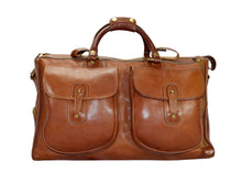 Load image into Gallery viewer, Vintage Ghurka Marley Hodgson 1994 Express No. 2 Chestnut Vintage Leather 38 Duffle Bag