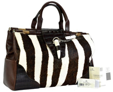 Load image into Gallery viewer, NWT 1997 Ghurka Marley Hodgson Camberley Mandalay Zebra & Alligator Skin Satchel Bag