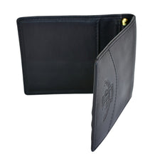 Load image into Gallery viewer, New 1985 Vintage Ghurka Marley Hodgson Money Clip No. GW119 Black Saddle Leather