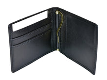 Load image into Gallery viewer, New 1985 Vintage Ghurka Marley Hodgson Money Clip No. GW119 Black Saddle Leather
