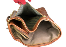 Load image into Gallery viewer, Vintage 1999 Ghurka Marley Hodgson No. 83 PACKET Chestnut Vintage Leather 38 Tri-Fold 2-3 Suit Garment Bag