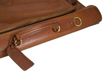 Load image into Gallery viewer, Vintage 1999 Ghurka Marley Hodgson No. 83 PACKET Chestnut Vintage Leather 38 Tri-Fold 2-3 Suit Garment Bag