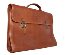 Load image into Gallery viewer, Vintage Ghurka Marley Hodgson No 188 ETON Chestnut Vintage Leather Briefcase Bag