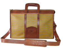 Load image into Gallery viewer, Vintage 1991 Ghurka Marley Hodgson Expediter No. 34 Derby Plaid Messenger Bag