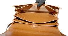 Load image into Gallery viewer, Vintage Ghurka Marley Hodgson No. 85 “The Barrister” – British Tan Saddle Leather Business Briefcase / Messenger Crossbody Bag