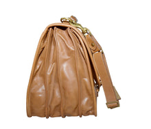 Load image into Gallery viewer, Vintage Ghurka Marley Hodgson No. 85 “The Barrister” – British Tan Saddle Leather Business Briefcase / Messenger Crossbody Bag