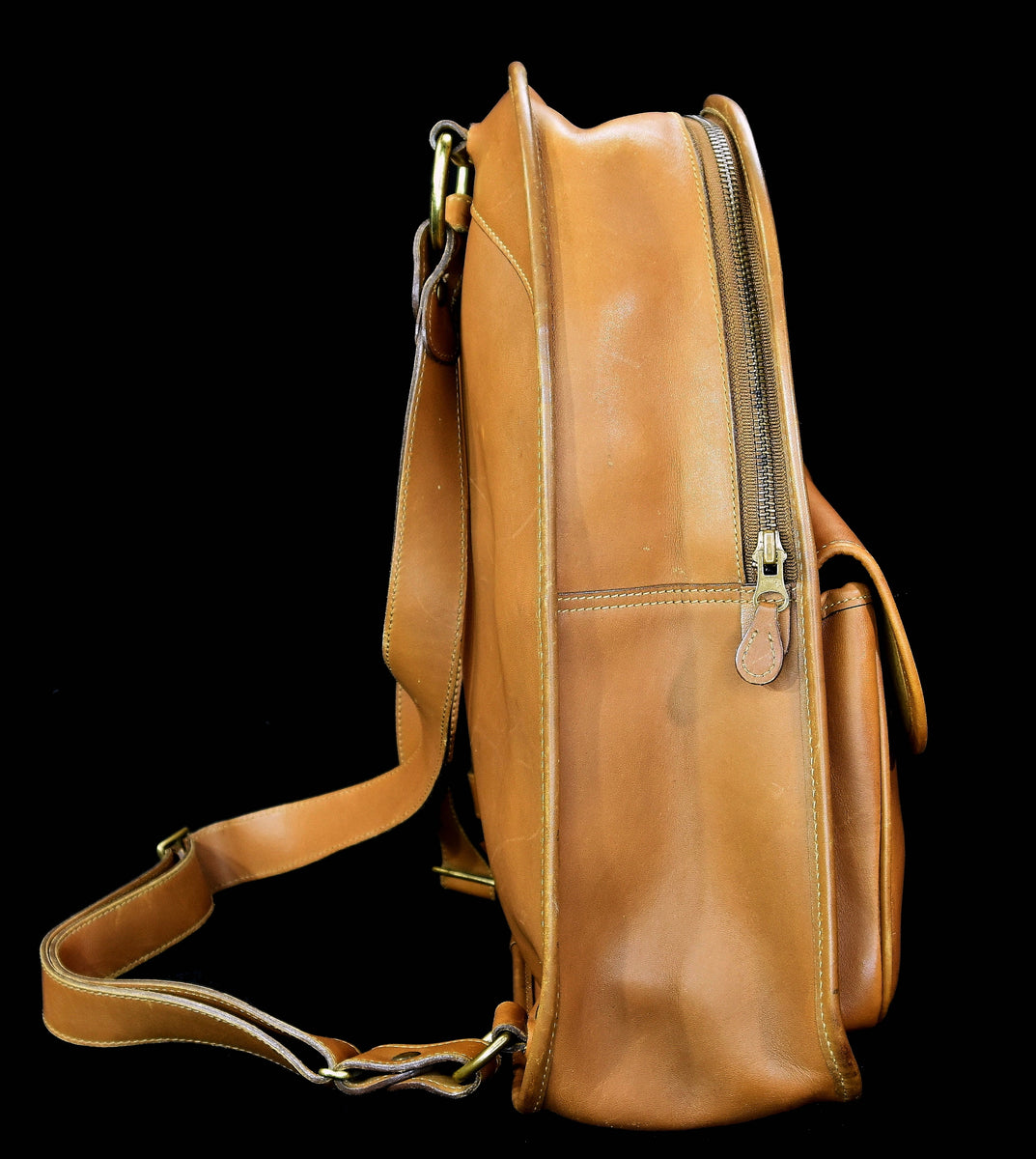 Ghurka Leather Rucksack No. AC34 – Saddle Tan Vintage Backpack Ghurka vintage backpack - Gem main image 2
