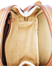 Load image into Gallery viewer, Vintage Ghurka Marley Hodgson 1992 No. 113 BLAIR Khaki Twill & Leather Crossbody Bag