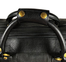Load image into Gallery viewer, Vintage Ghurka Marley Hodgson 1997 Express No. 2 Black Vintage Leather 38 Duffle Bag