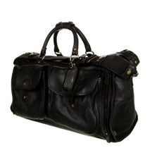 Load image into Gallery viewer, Vintage Ghurka Marley Hodgson 1997 Express No. 2 Black Vintage Leather 38 Duffle Bag