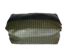 Load image into Gallery viewer, Vintage 1993 Ghurka Marley Hodgson No. 101 Holdall Stone Derby Check Travel Case