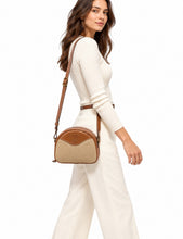 Load image into Gallery viewer, Vintage Ghurka Marley Hodgson 1992 No. 113 BLAIR Khaki Twill &amp; Leather Crossbody Bag
