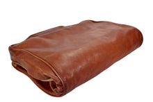 Load image into Gallery viewer, Vintage 2001 Ghurka Marley Hodgson No. 173 SHEATH Chestnut Vintage Leather 38 Bi-Fold 2-3 Suit Garment Bag
