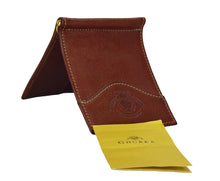 Load image into Gallery viewer, New 1995 Vintage Ghurka Marley Hodgson Money Clip No. GW119 Chestnut Vintage Leather 38
