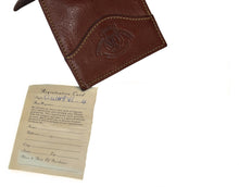 Load image into Gallery viewer, New 1995 Vintage Ghurka Marley Hodgson Money Clip No. GW119 Chestnut Vintage Leather 38
