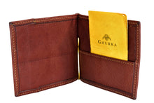 Load image into Gallery viewer, New 1995 Vintage Ghurka Marley Hodgson Money Clip No. GW119 Chestnut Vintage Leather 38
