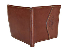 Load image into Gallery viewer, New 1995 Vintage Ghurka Marley Hodgson Money Clip No. GW119 Chestnut Vintage Leather 38
