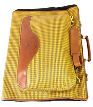 Load image into Gallery viewer, Vintage 1991 Ghurka Marley Hodgson No. 83 PACKET Derby Check Tri-Fold 2-3 Suit Garment Bag
