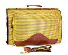 Load image into Gallery viewer, Vintage 1991 Ghurka Marley Hodgson No. 83 PACKET Derby Check Tri-Fold 2-3 Suit Garment Bag
