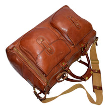 Load image into Gallery viewer, Vintage Ghurka Marley Hodgson 1994 Express No. 2 Chestnut Vintage Leather 38 Duffle Bag
