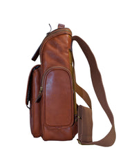 Load image into Gallery viewer, Ghurka Marley Hodgson 2001 Techpack Backpack No. 193 Chestnut Vintage Leather 38
