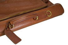 Load image into Gallery viewer, Vintage 1999 Ghurka Marley Hodgson No. 83 PACKET Chestnut Vintage Leather 38 Tri-Fold 2-3 Suit Garment Bag
