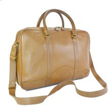 Load image into Gallery viewer, Vintage 1993 Ghurka Marley Hodgson No. 105 Madison Messenger Saddle Tan Briefcase Bag
