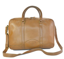 Load image into Gallery viewer, Vintage 1993 Ghurka Marley Hodgson No. 105 Madison Messenger Saddle Tan Briefcase Bag
