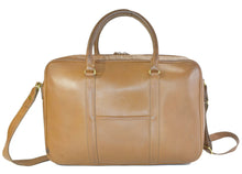 Load image into Gallery viewer, Vintage 1993 Ghurka Marley Hodgson No. 105 Madison Messenger Saddle Tan Briefcase Bag
