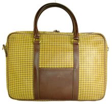 Load image into Gallery viewer, Vintage 1993 Ghurka Marley Hodgson No. 105 Madison Messenger Briefcase Bag Derby Check
