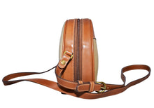 Load image into Gallery viewer, Vintage Ghurka Marley Hodgson 1992 No. 113 BLAIR Khaki Twill &amp; Leather Crossbody Bag
