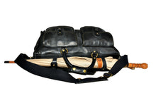 Load image into Gallery viewer, Vintage Ghurka Marley Hodgson 1997 Express No. 2 Black Vintage Leather 38 Duffle Bag
