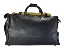 Load image into Gallery viewer, Ghurka Marley Hodgson 1998 Express No. 2 Black Vintage Leather 38 Duffle Bag
