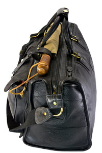 Ghurka Marley Hodgson 1998 Express No. 2 Black Vintage Leather 38 Duffle Bag