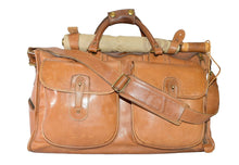 Load image into Gallery viewer, Ghurka Marley Hodgson 1991 Express No. 2 Tan Saddle Leather Duffle Bag
