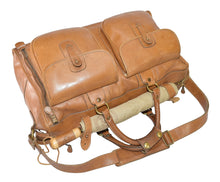 Load image into Gallery viewer, Ghurka Marley Hodgson 1991 Express No. 2 Tan Saddle Leather Duffle Bag
