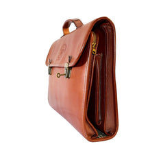 Load image into Gallery viewer, Vintage Ghurka Marley Hodgson No 188 ETON Chestnut Vintage Leather Briefcase Bag
