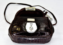 Load image into Gallery viewer, NWT 1997 Ghurka Marley Hodgson Blixen Brown Alligator Skin &amp; Sterling Silver hardware Crossbody Bag
