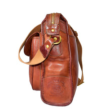 Load image into Gallery viewer, intage 1996 Ghurka Marley Hodgson No. 4 Gearpack Chestnut Vintage Leather 38 Messenger Crossbody Bag
