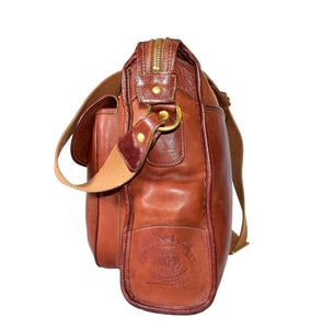 intage 1996 Ghurka Marley Hodgson No. 4 Gearpack Chestnut Vintage Leather 38 Messenger Crossbody Bag