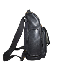 Load image into Gallery viewer, Ghurka Marley Hodgson 2001 Techpack Backpack No. 193 Black Vintage Leather 38
