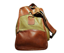 Load image into Gallery viewer, Ghurka Marley Hodgson 1991 Express No. 2 Derby Plaid Saddle Leather Duffle Bag
