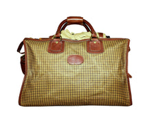 Load image into Gallery viewer, Ghurka Marley Hodgson 1991 Express No. 2 Derby Plaid Saddle Leather Duffle Bag
