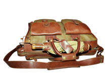 Load image into Gallery viewer, Ghurka Marley Hodgson 1991 Express No. 2 Derby Plaid Saddle Leather Duffle Bag
