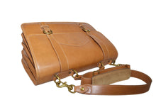Load image into Gallery viewer, Vintage Ghurka Marley Hodgson No. 85 “The Barrister” – British Tan Saddle Leather Business Briefcase / Messenger Crossbody Bag
