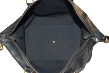 Load image into Gallery viewer, Vintage 1992 Ghurka Marley Hodgson Cavalier No. 96 Black Saddle Leather Duffle Bag
