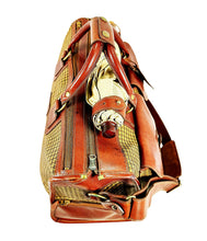 Load image into Gallery viewer, Ghurka Marley Hodgson 1991 Express No. 2 Derby Plaid Saddle Leather Duffle Bag
