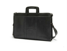 Load image into Gallery viewer, Vintage 1991 Ghurka Marley Hodgson Expediter No. 34 Black Saddle Leather Messenger Briefcase
